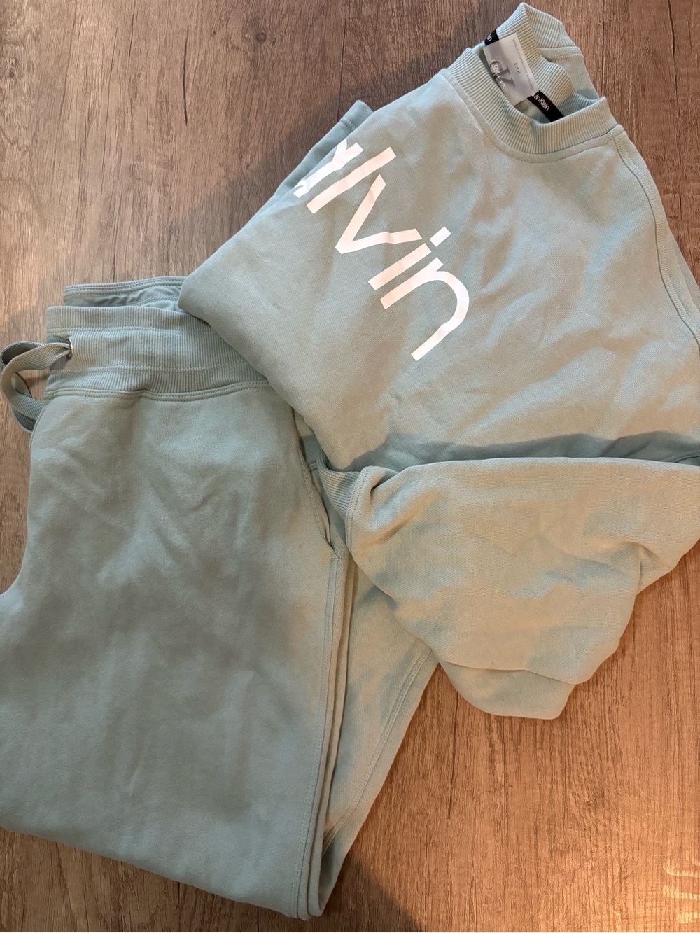 Calvin Klein Sage Green sweat suit